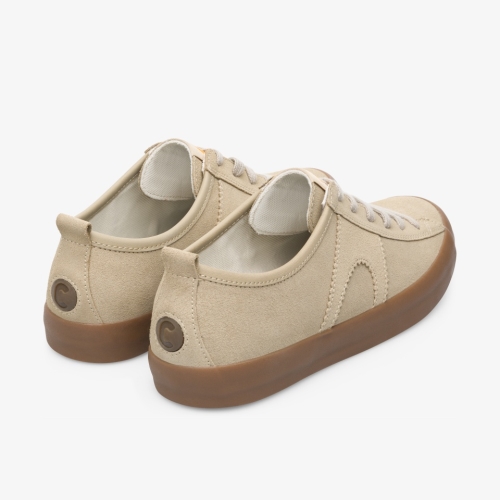 Camper Imar Womens Flat Shoes US-57248 Beige Sale USA